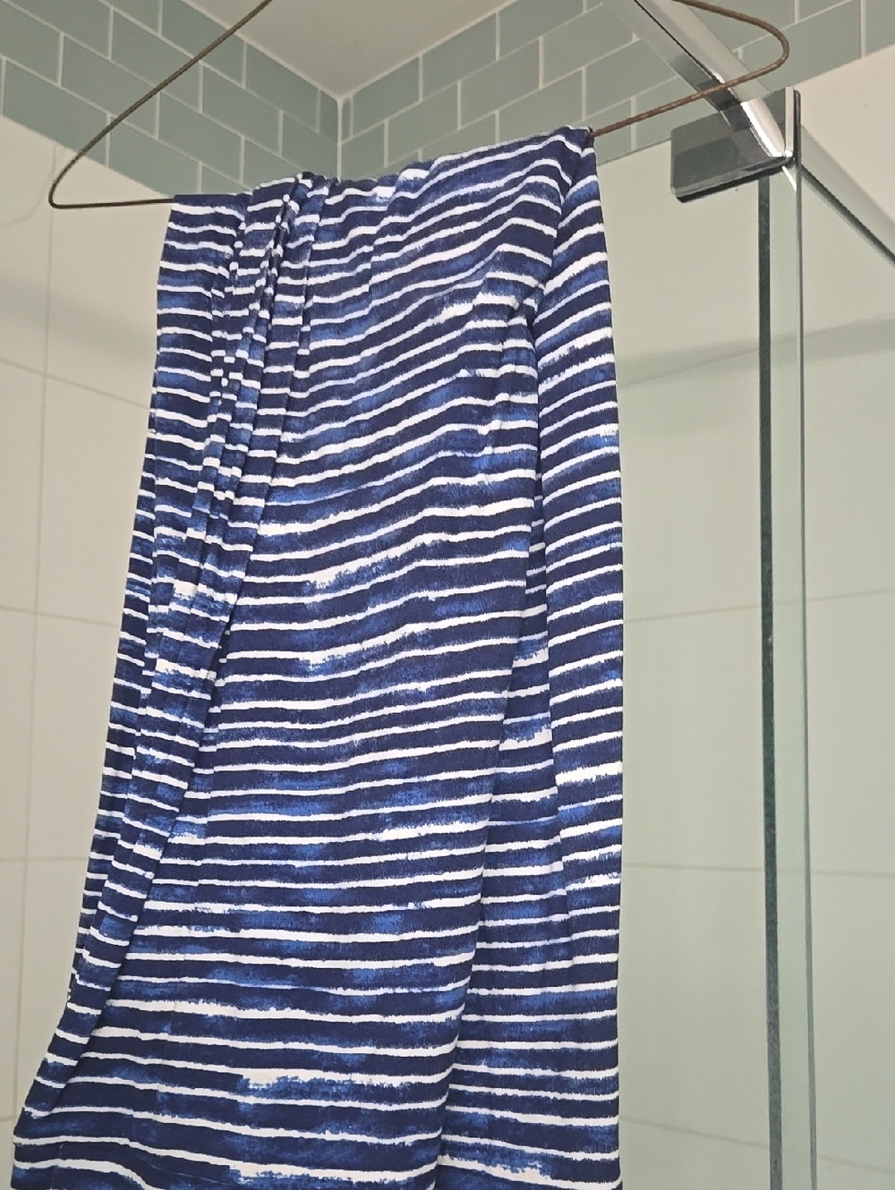 Striped Navy and White Women’s Maxi Skirt